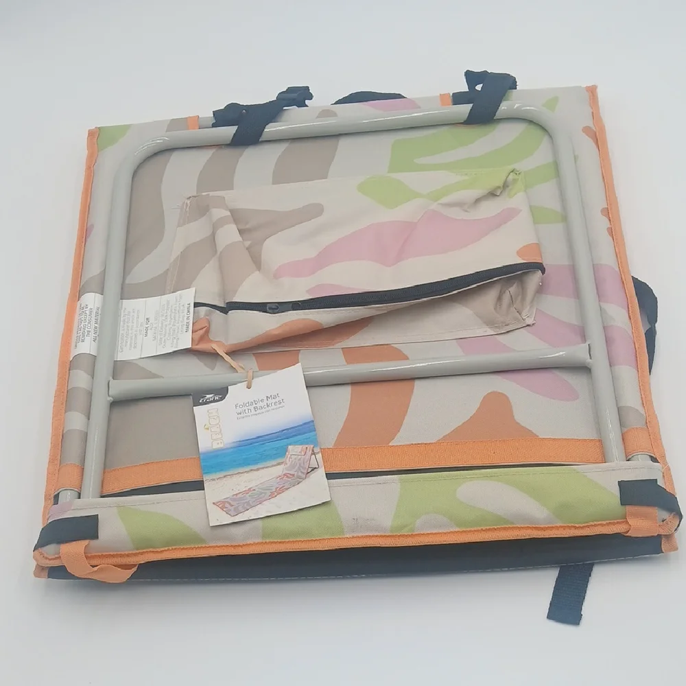 Beach Lounger with Backrest - Multicolor